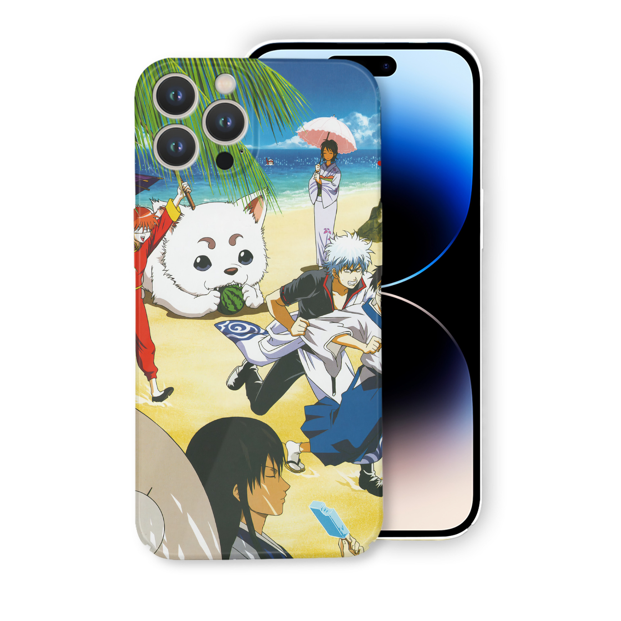 （画像用） ぎんたま 坂田銀時（さかたぎんとき） 神楽 志村新八（しむら しんぱち） GINTAMA Sakata Gintoki Kagura Shimura Shinpachi 【iPhone 14シリーズ対応】ハードケース